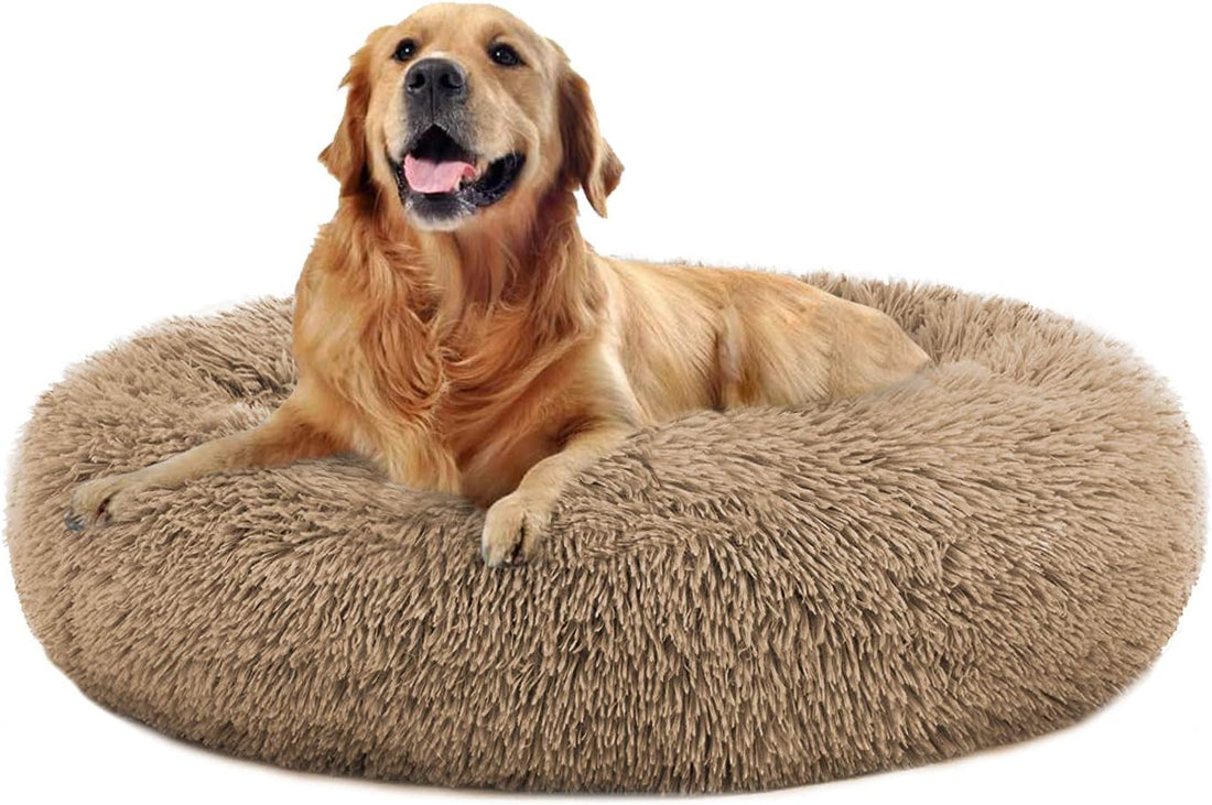 Luxurious Round Dog Bed for Small, Medium, and Large Dogs - Ultra Soft, Machine Washable Comfort in Multiple Sizes and Colors