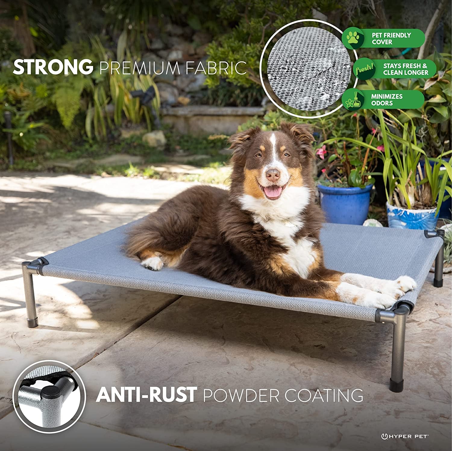 Elevate Your Dog's Comfort with the Raised Rest Deluxe Elevated Dog Bed - Perfect for Large Breeds, Washable, and Travel-Friendly