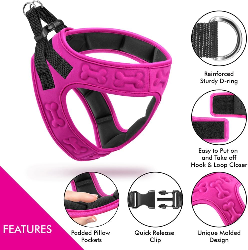 Ultimate Comfort Fit Dog Harness - Soft Padded, No Pull Design with Adjustable Buckles for Small to Large Dogs - Perfect for Walking, Jogging, and Training