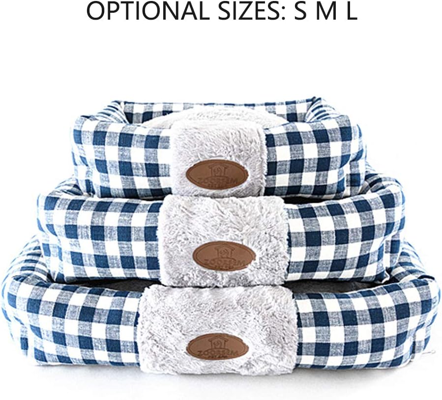 Luxurious Large Cat & Dog Bed - Plush, Machine Washable, Slip-Resistant Comfort for Your Furry Friends