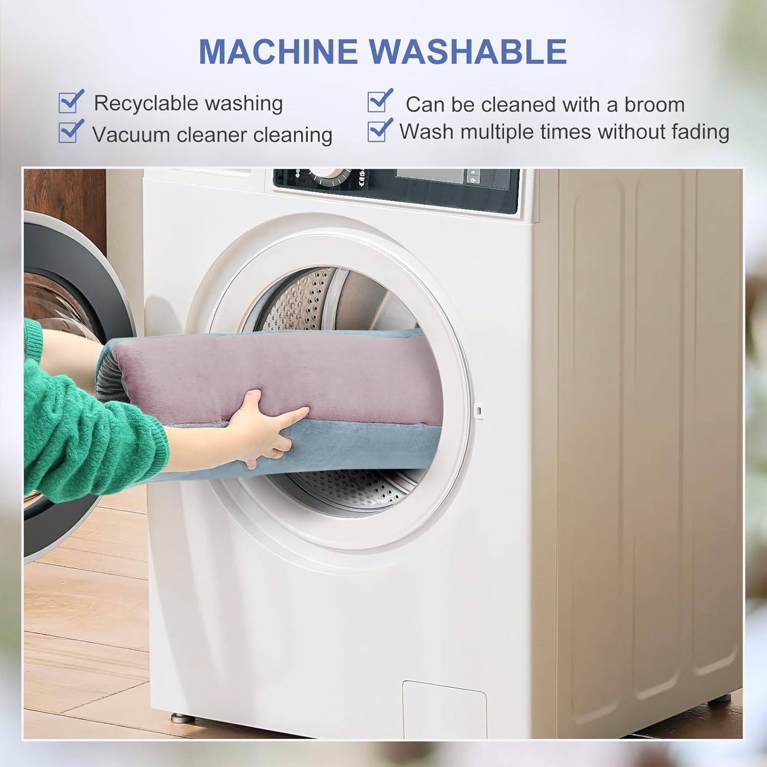 Ultimate Comfort Large Dog Bed Crate Pad - Washable Non-Slip Mattress for All Breeds in Stylish Mix Lilac Grey