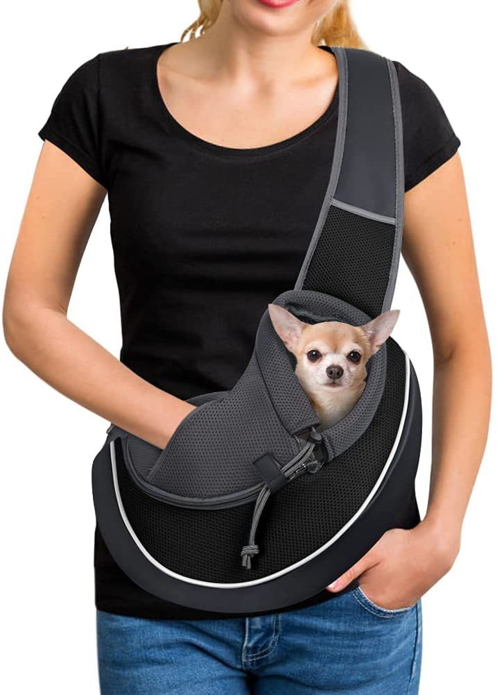 Small dog crossbody carry bag