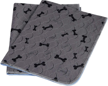 Ultimate Washable Dog Pee Pads with Free Grooming Gloves - Non-Slip, Super Absorbent, and Reusable for Potty Training and Playpens