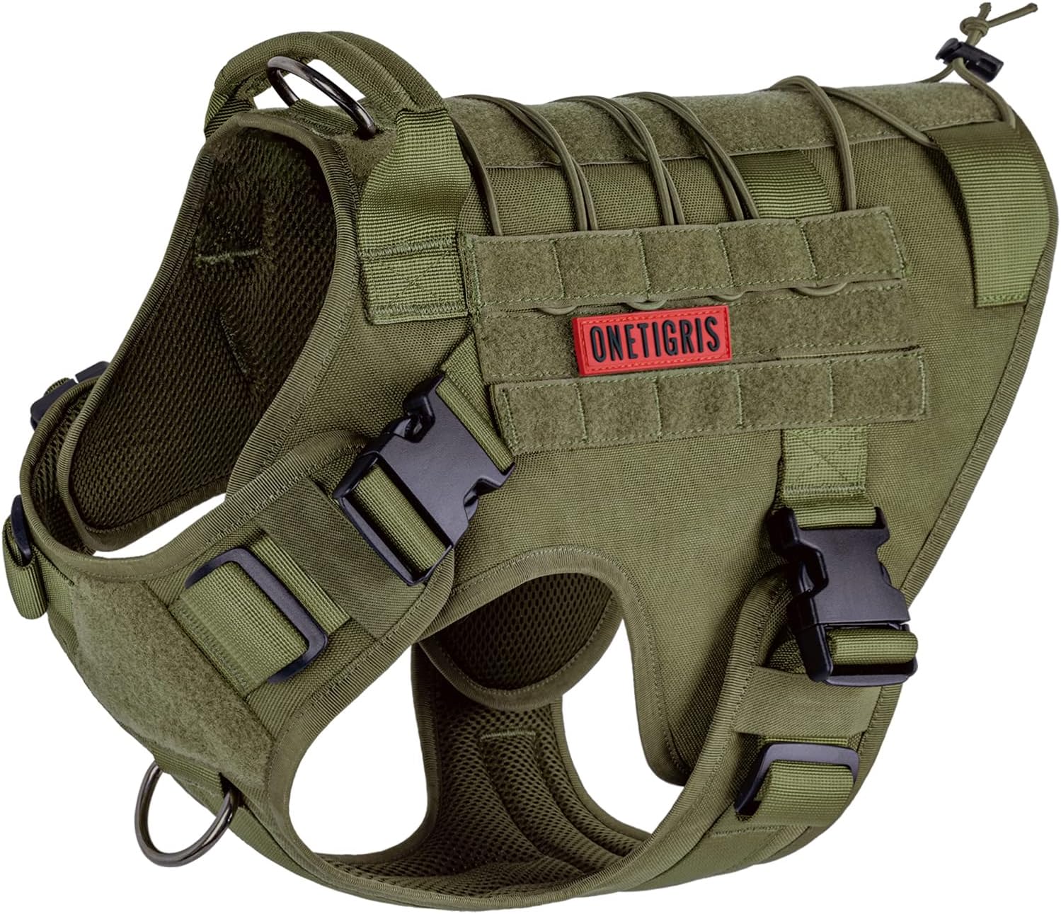 Ultimate Tactical Dog Harness: No-Pull, Breathable, and Adjustable Pet Vest with Handle for Outdoor Adventures (Ranger Green, Small)