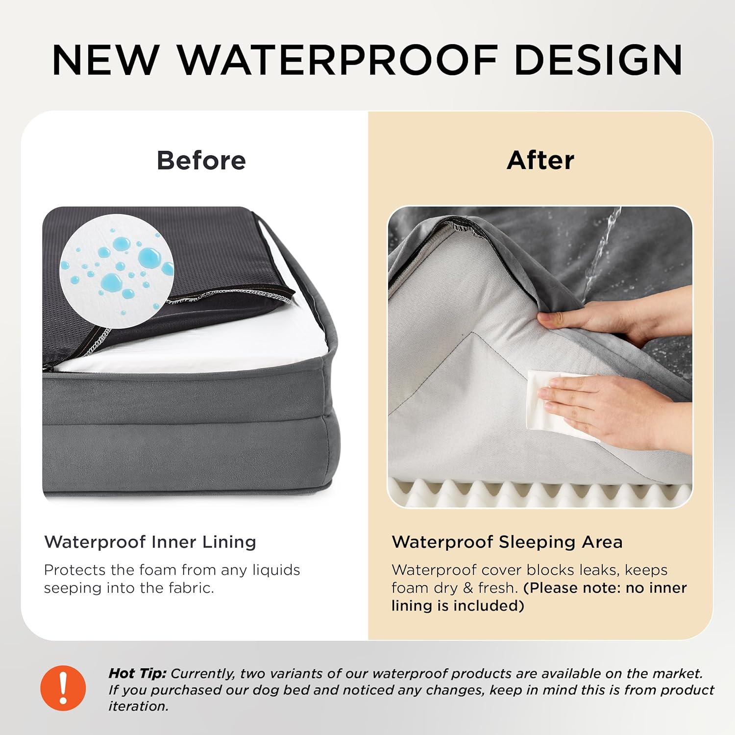 Ultimate Orthopedic Dog Bed for Medium Dogs - Waterproof & Washable Pet Sofa with Non-Skid Bottom in Grey - Perfect Comfort for Your Furry Friend!