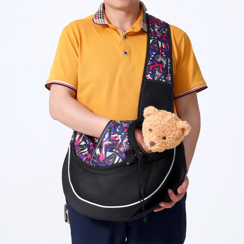 Small dog crossbody carry bag