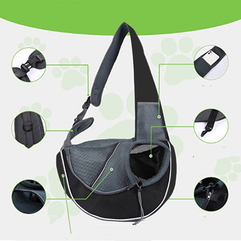 Small dog crossbody carry bag
