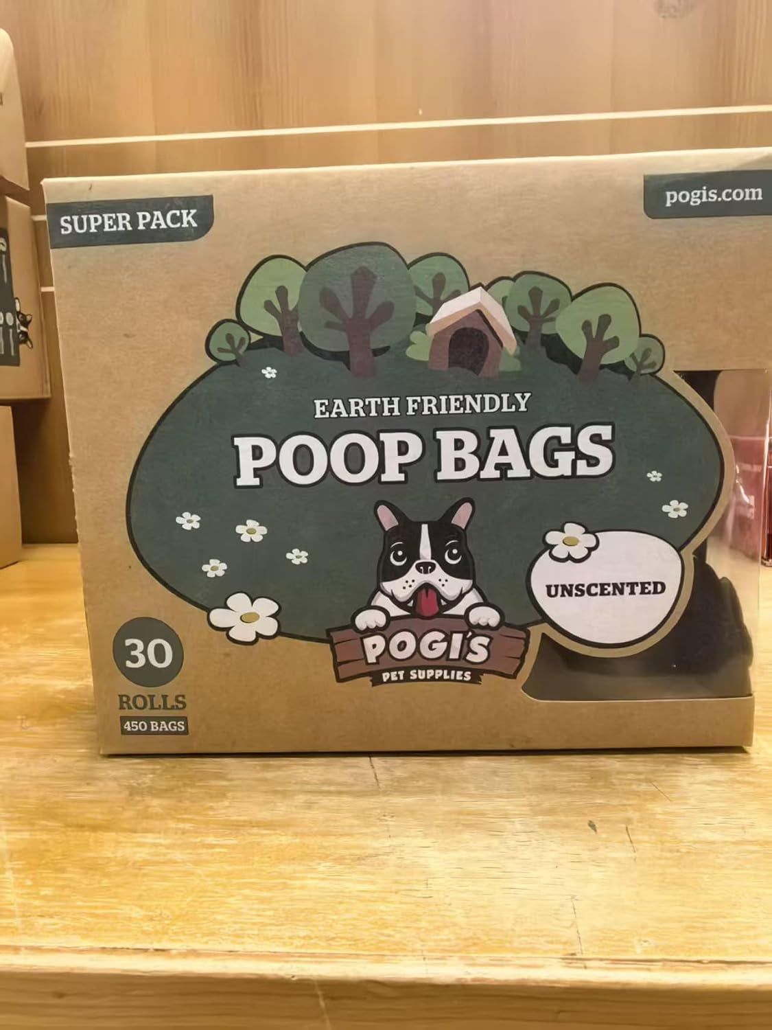 Pogi’S Dog Poop Bags – Leak-Proof & Extra Thick Pet Waste Bags (Unscented, 30 Rolls, 450-Count)