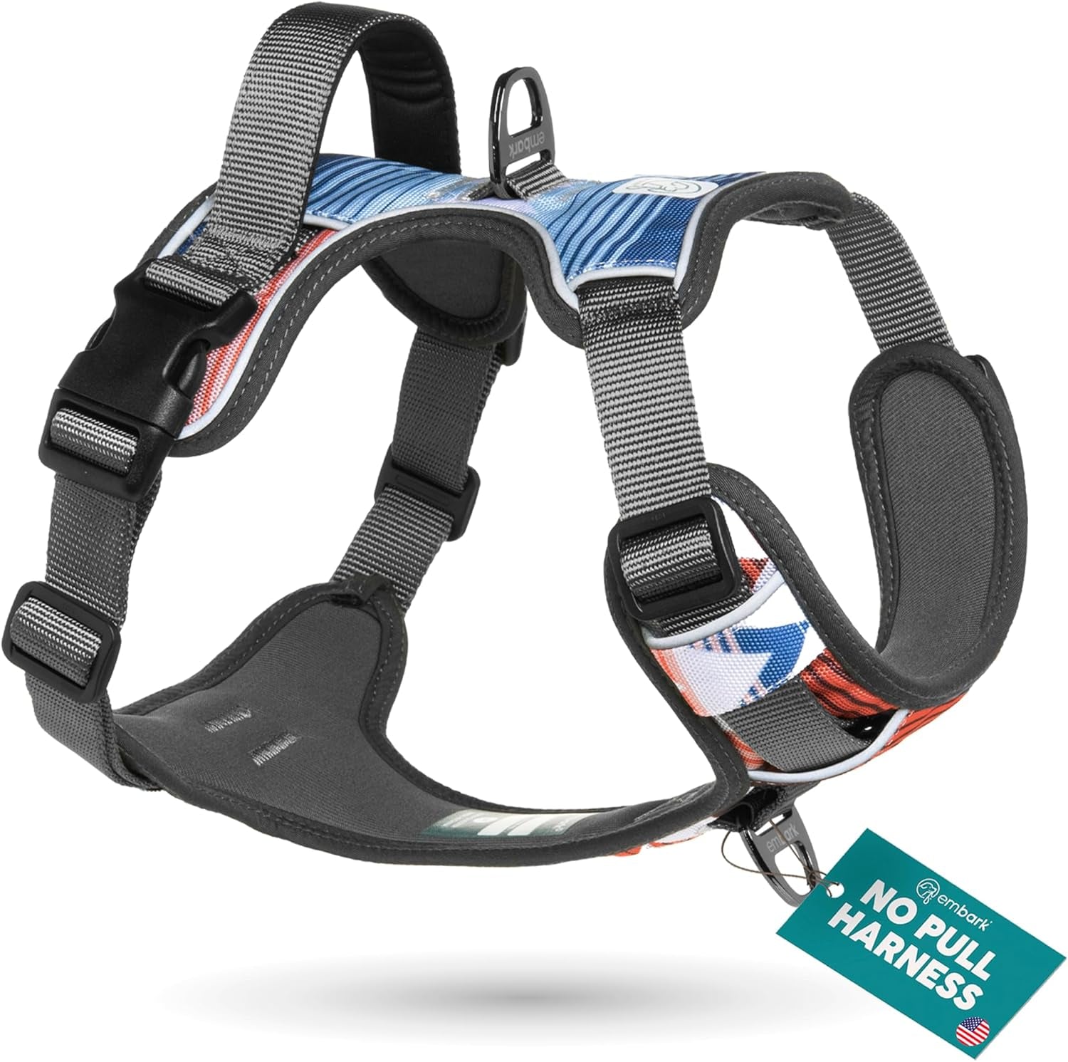 Embark Adventure Dog Harness - Ultimate No Pull Solution for Small Dogs with Reflective Trim and Gel Handle