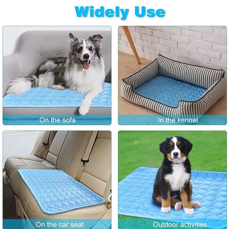 Extra Large Dog Cooling Mat for Summer - Perfect Pet Cold Bed for Small and Big Dogs and Cats - Durable and Comfortable Ice Pad Blanket