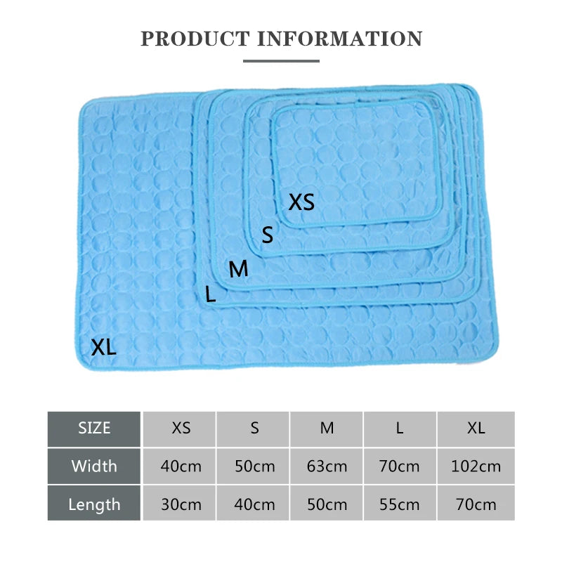 Extra Large Dog Cooling Mat for Summer - Perfect Pet Cold Bed for Small and Big Dogs and Cats - Durable and Comfortable Ice Pad Blanket