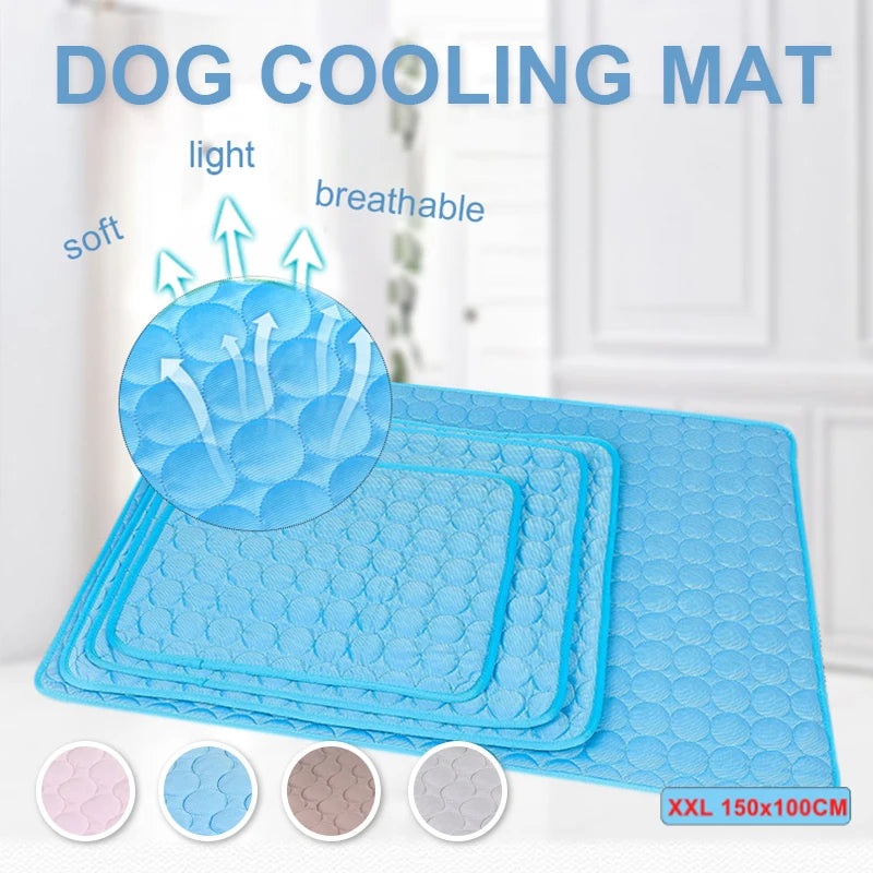Extra Large Dog Cooling Mat for Summer - Perfect Pet Cold Bed for Small and Big Dogs and Cats - Durable and Comfortable Ice Pad Blanket