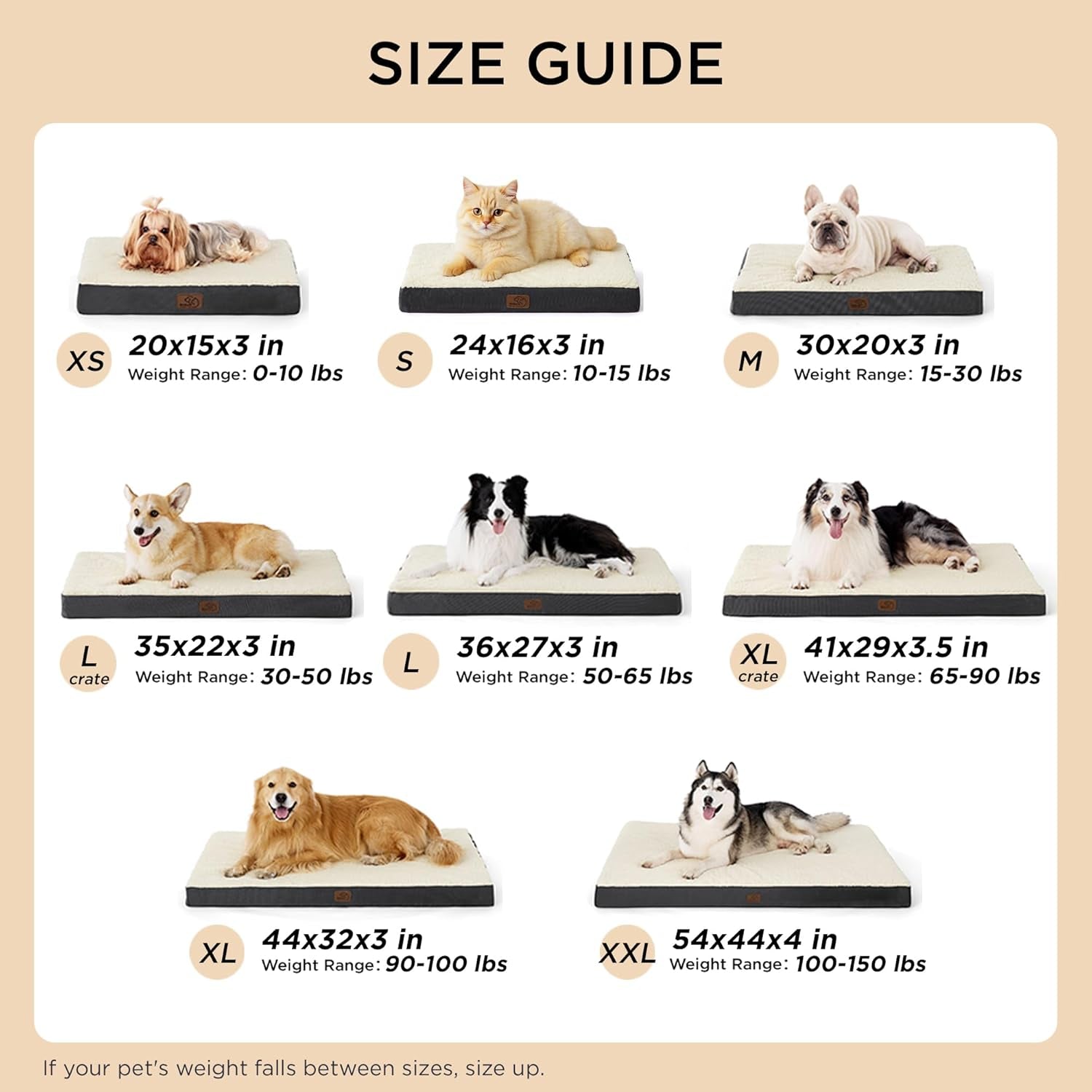 Cozy Orthopedic Dog Bed for Medium Breeds - Removable Washable Cover with Egg Crate Foam for Ultimate Comfort