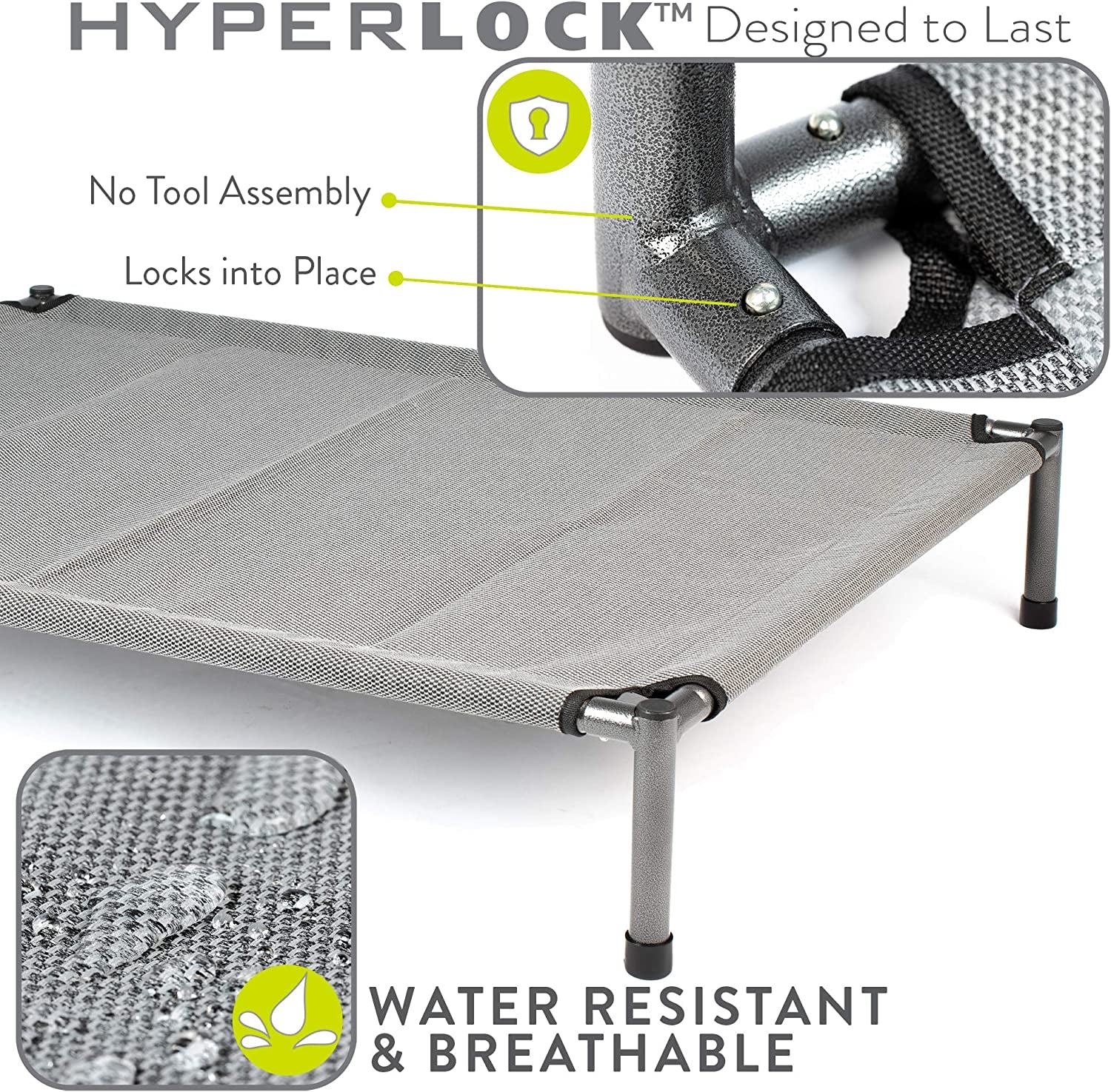 Elevate Your Dog's Comfort with the Raised Rest Deluxe Elevated Dog Bed - Perfect for Large Breeds, Washable, and Travel-Friendly